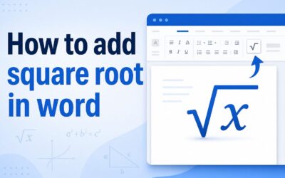 How to Add Square Root in Word: Easy Step-by-Step Guide